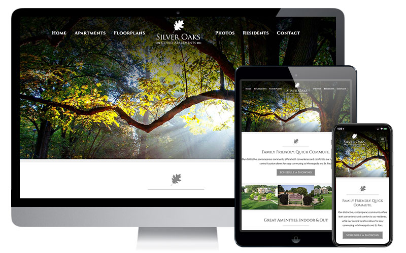 Silver Oaks Court Apartments - New Brighton, MN, Website Design